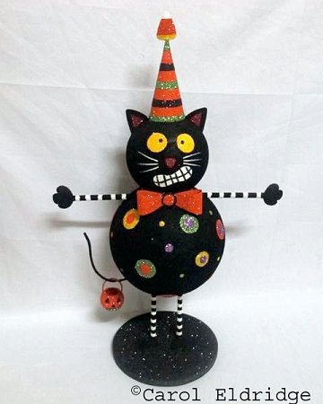 black cat figurines